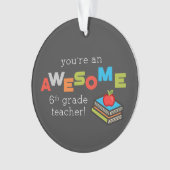 第六級先生感謝素晴らし日 オーナメント (正面)