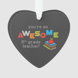 第六級先生感謝素晴らし日 オーナメント