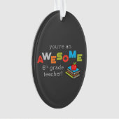 第六級先生感謝素晴らし日 オーナメント (正面)