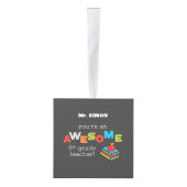 第六級先生感謝素晴らし日 キューブオーナメント (右)