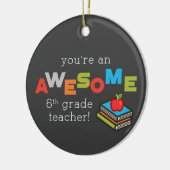 第六級先生感謝素晴らし日 セラミックオーナメント (左)