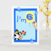 第六誕生日 カード (黄色い花)