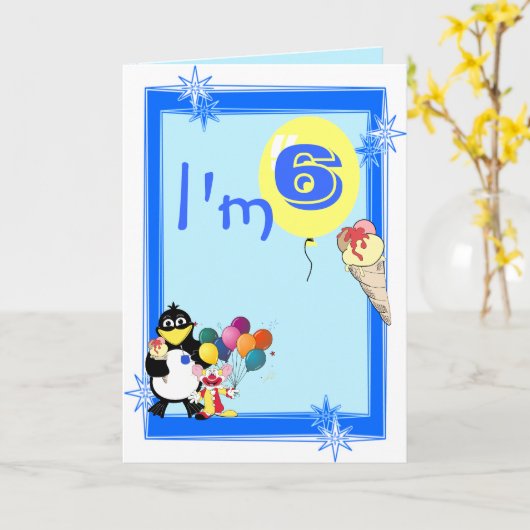 第六誕生日 カード (黄色い花)