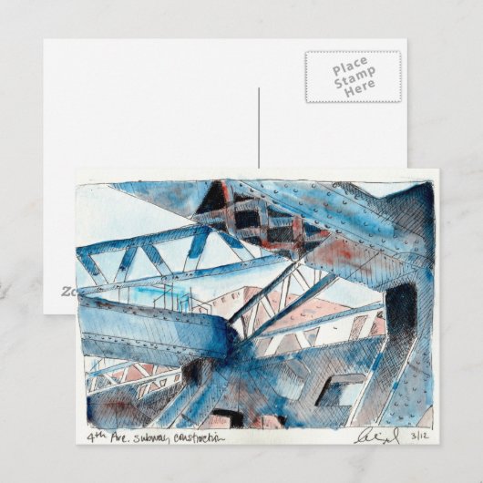 第四のAve建築 ポストカード (正面/裏面)