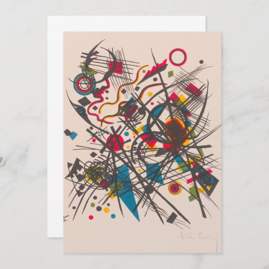 第四バウハウス財布バイワッシリーカンディンスキー サンキューカード (正面/裏面)