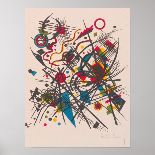 第四バウハウス財布, 1923バイワッシリーカンディンスキー ポスター (正面)