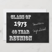 第四十年級懇親会シャルボード 招待状 (正面)