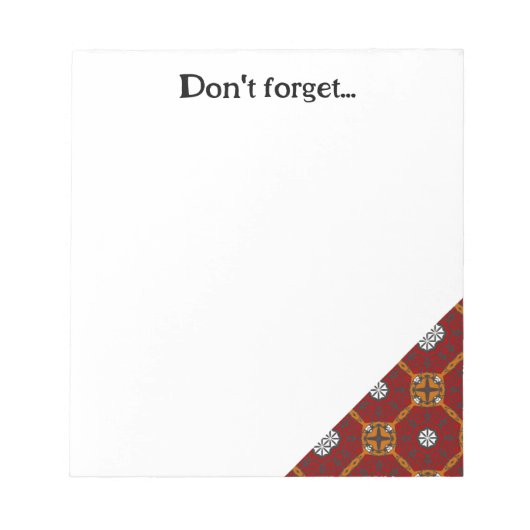 第四巻万華鏡のように千変万化するパターン十二巻 ノートパッド (正面)