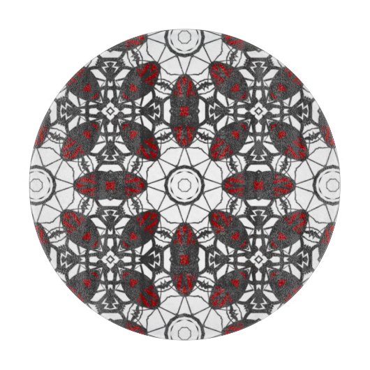 第四巻万華鏡のように千変万化するパターン大十 カッティングボード (正面)