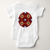 第四巻万華鏡のように千変万化するパターン大十 ベビーボディスーツ (裏面)