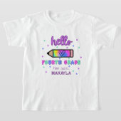 第四級パーソナライズされた第一日 Tシャツ (レイダウン)