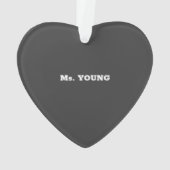 第四級先生賞味日素晴らし, オーナメント (裏面)