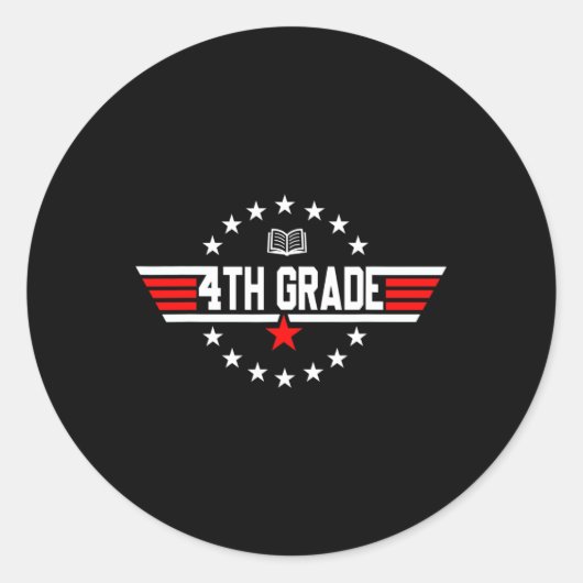 第四級4級新学期第一日坊 ラウンドシール (正面)