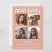 第四類卒業者お祝い共同卒業パーティー 招待状 (正面)