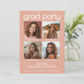 第四類卒業者お祝い共同卒業パーティー 招待状 (スタンド正面)