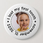 第失った一歯小児お祝い賞おもしろい 缶バッジ (正面)