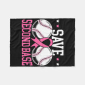 第救2回Byse Bysebyll選手乳がん患者 フリースブランケット (正面(横))