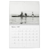 第日本の二次世界戦艦 カレンダー (2月 2027)