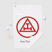 第王室の二章フリーメーソンマソニックギフトゴルファー ゴルフタオル (インサイチュ)