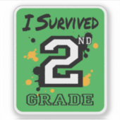 第生き延び2級 シール (正面)