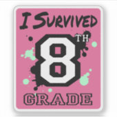 第生き延び8級 シール (正面)