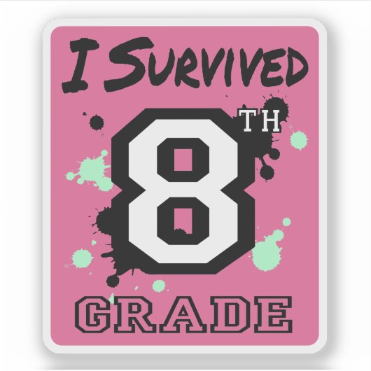 第生き延び8級 シール (正面)