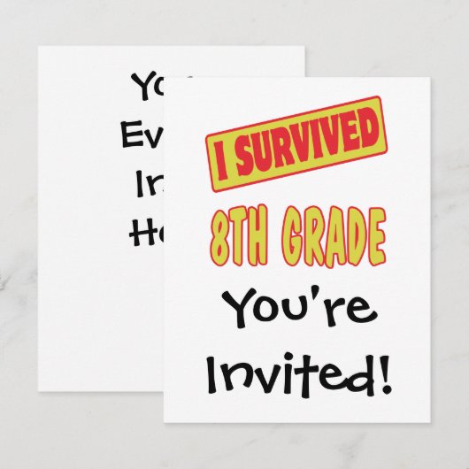 第生き延び8級 招待状 (正面/裏面)