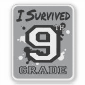 第生き延び9級 シール (正面)