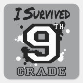 第生き延び9級 スクエアシール (正面)