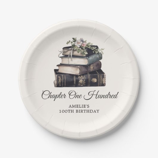 第百ビクトリアン章第百誕生日 ペーパープレート (正面)