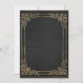 第百章 | ブックテーマ100番目の誕生日招待状 招待状 (裏面)