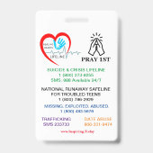 第祈1ユースライフラインバッジ バッジ (裏面)