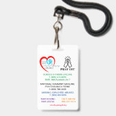 第祈1ユースライフラインバッジ バッジ (裏面（ネックストラップ付）)