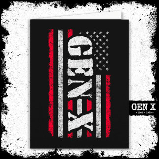 第誇りを持った世代X世代Xerアメリカ国旗X世代 カード