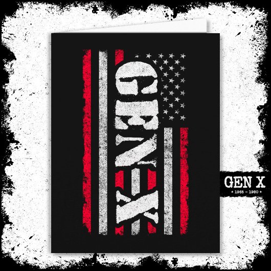 第誇りを持った世代X世代Xerアメリカ国旗X世代 カード