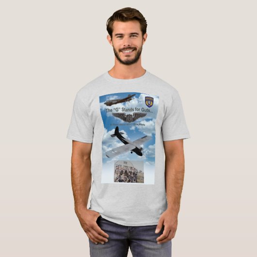 第誇りを持った二次世界大戦のグライダーパイロット  Tシャツ (正面フル)