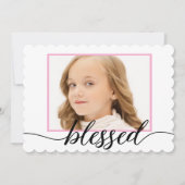 第賛美一Holy Communion写真ありがとう サンキューカード (正面)