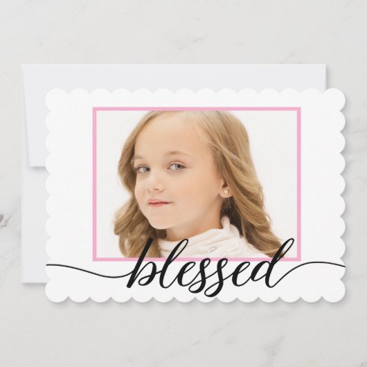 第賛美一Holy Communion写真ありがとう サンキューカード (正面)