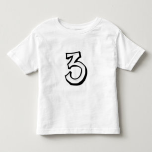 第間抜け3白人Tシャツ トドラーTシャツ