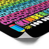 第頭が切れる100回幼稚園100日 ポスター (角)