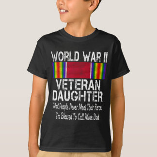 第2次世界大戦退役軍人の娘 - 軍事退役軍人 Tシャツ