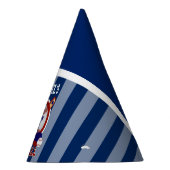 第00回誕生パーティー – 野球 – 青 パーティーハット (右)