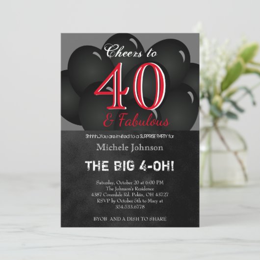 第00期黒気球バースデーパーティー 招待状 (スタンド正面)