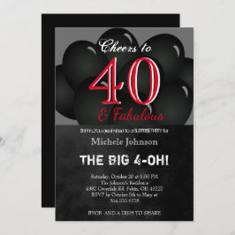 第00期黒気球バースデーパーティー 招待状