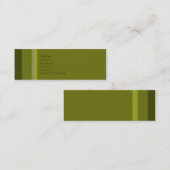 第0010を縞で飾ります スキニー名刺 (正面/裏面)