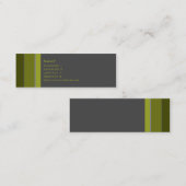 第0011を縞で飾ります スキニー名刺 (正面/裏面)