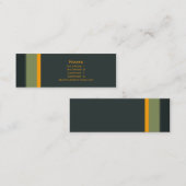 第0035を縞で飾ります スキニー名刺 (正面/裏面)