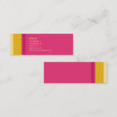 第0044を縞で飾ります スキニー名刺 (正面/裏面)