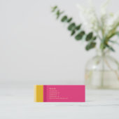 第0044を縞で飾ります スキニー名刺 (スタンド正面)