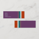 第0078を縞で飾ります スキニー名刺 (正面/裏面)